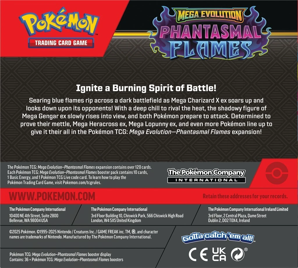 Pokémon TCG: Mega Evolution - Phantasmal Flames - Booster D