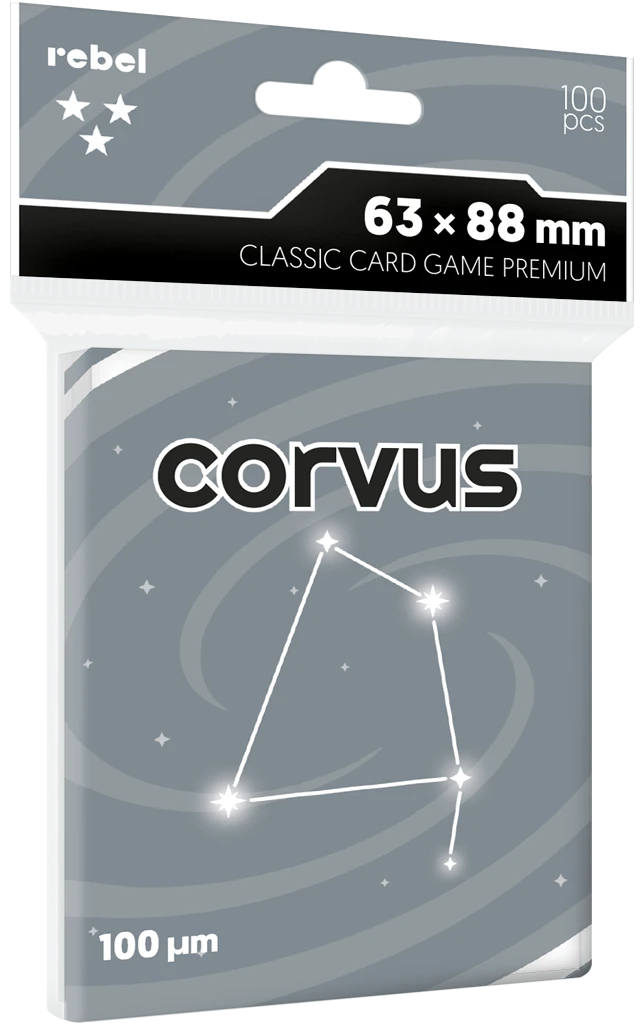 Koszulki na karty Rebel (63x88 mm) Corvus PREMIUM, 100 sztuk