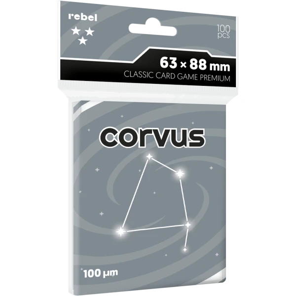 Koszulki na karty Rebel (63x88 mm) Corvus PREMIUM, 100 sztuk