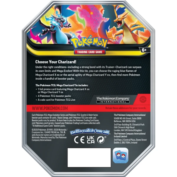 Pokémon TCG: Mega Charizard Tin Y
