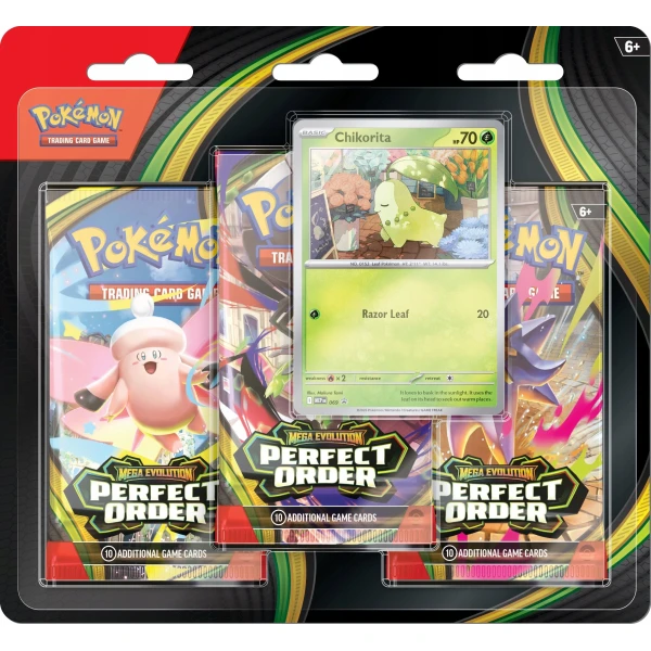 Pokémon TCG: Mega Evolution - Perfect Order - 3-pack Bliste
