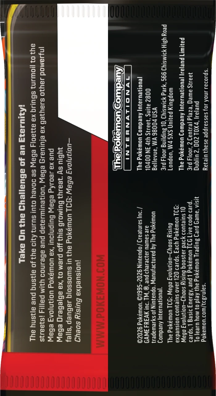 Pokémon TCG: Mega Evolution - Chaos Rising - Booster Displa