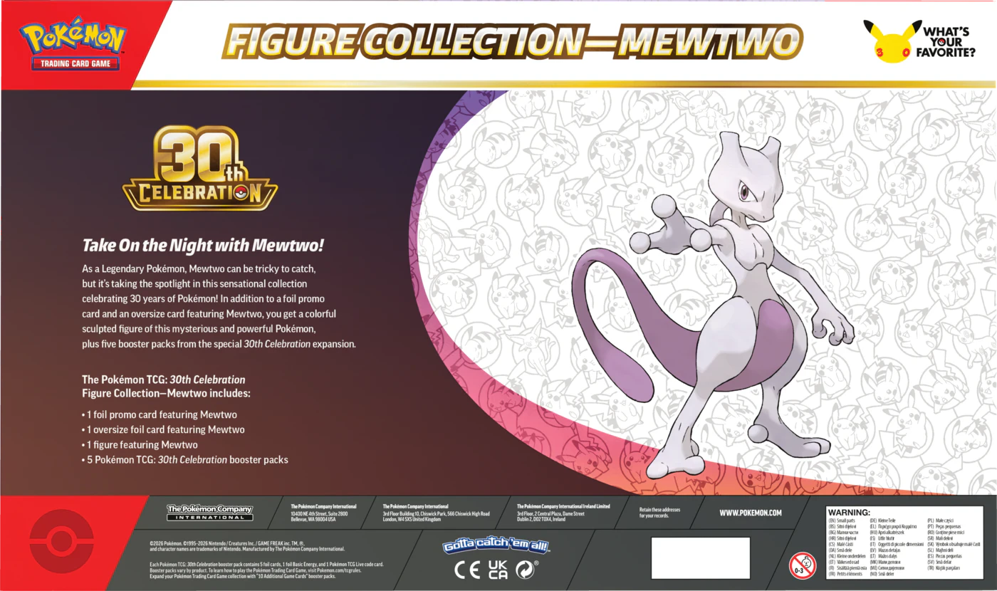 Pokémon TCG: 30th Celebration - Figure Collection - Mewtwo