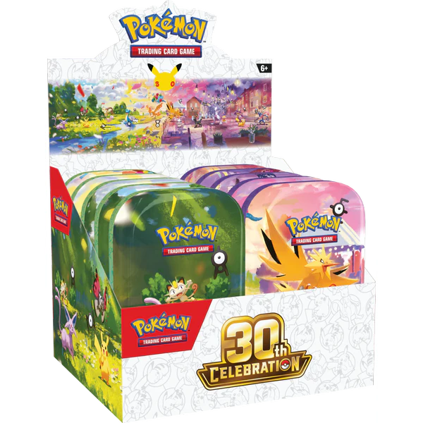 Pokémon TCG: 30th Celebration - Mini Tin - MIX Display (10)